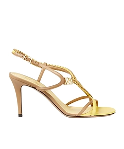 Fendi Fold Strappy Heeled Sandals