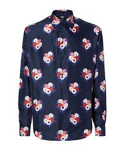 Fendi Floral Print Long-Sleeve Shirt