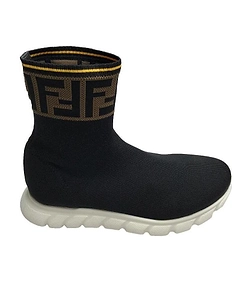 Fendi Kids Ff Motif Sock Sneakers