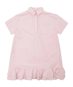 Fendi Kids Logo-Detail Tonal Pattern Dress