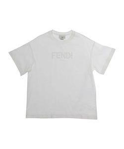 Fendi Kids Logo-Embossed Crewneck T-Shirt