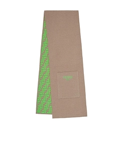 Fendi Kids Logo-Embroidered Reversible Scarf