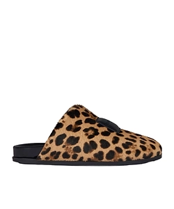 Givenchy Leopard Printed Label Flat Mules
