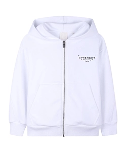 Givenchy Kids Logo Printed Zip-Up Hoodie