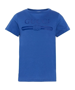 Gucci Kids Logo Printed Crewneck T-Shirt