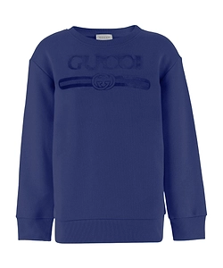 Gucci Kids Logo Printed Crewneck Sweatshirt