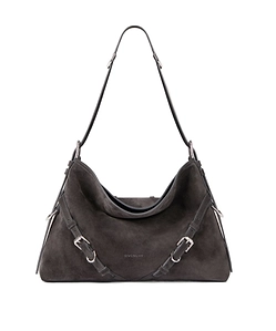 Medium Voyou Bag Suede