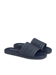 Slide Sandal With Tonal Logo