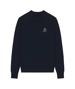 Sweater In Wool Cashmere And Crystals With 4G Detail