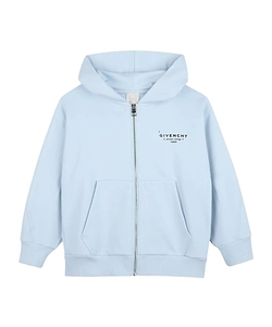 Givenchy Kids Logo Printed Zip-Up Hoodie