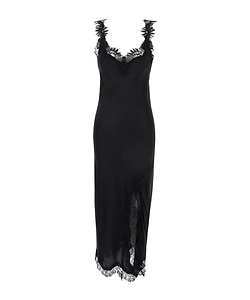 Gold Hawk Miley Lace-Trimmed Long Dress