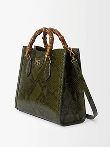 Gucci Diana Python Medium Tote Bag