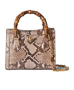 Gucci Diana Python Small Tote Bag