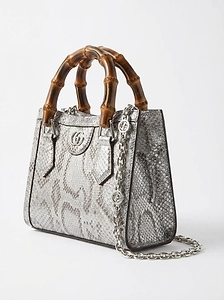 Gucci Diana Python Small Tote Bag