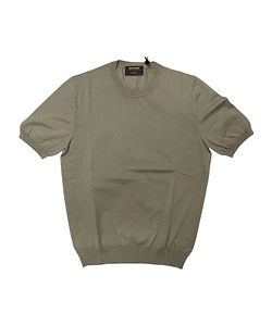 Gran Sasso Short-Sleeve Crewneck Knitted Top
