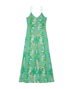 Silk Stretch Satin Slip Dress