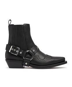 Square-Toed Short Boots