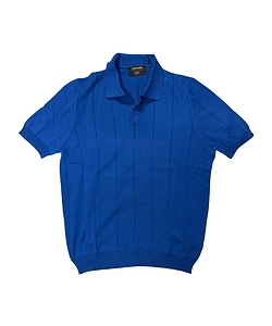 Vertical-Stripe Polo Shirt