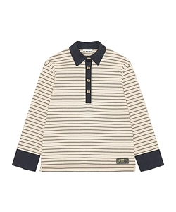 Ganni Striped Polo Shirt