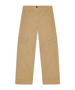 Ganni Herringbone Mid-Rise Pants