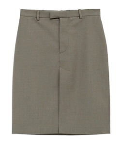 Belted A-Line Skirt