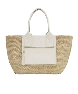 Ganni Easy Zip Detailed Medium Tote Bag