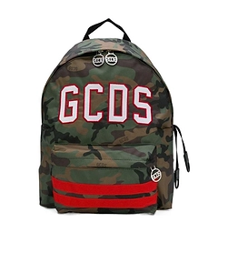 Army Green Camouflage Nylon Zipper Backpack