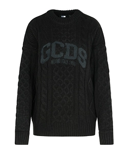 Logo Cable-Knit Sweater