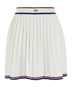 Pleated Knit Skirt