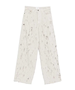 Haikure Bethany Distressed Straight-Leg Jeans
