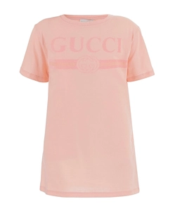 Gucci Kids Logo Printed Crewneck T-Shirt
