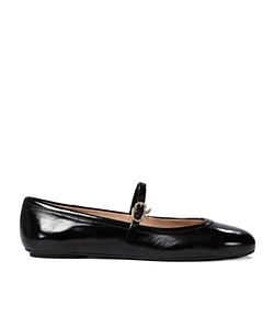 Gianvito Rossi Carla Buckle-Strap Ballerina Shoes