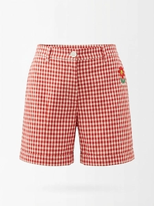 Children's Gingham Cotton Shorts