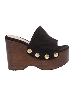 Gianvito Rossi Open Toe Wedge Sandals