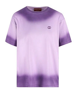 Gucci Gradient Logo Embroidered Crewneck T-Shirt