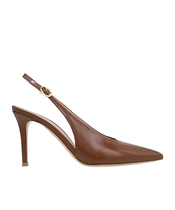 Gianvito Rossi Robbie Pointed Toe Slingback Pumps