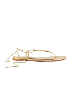 Gwyneth Metallic Flat Sandals
