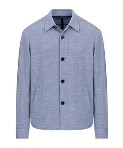 Shirt Jacket Hopsack Crafted With Loro Piana Fabric