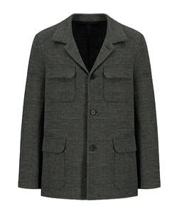 Safari Jacket Hopsack Crafted With Loro Piana Fabric
