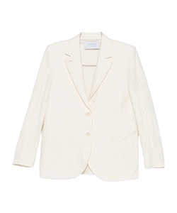 Harris Wharf London Shoulder Pads Crinkle Travel Blazer