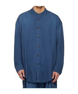 Long-Sleeved Denim Shirt