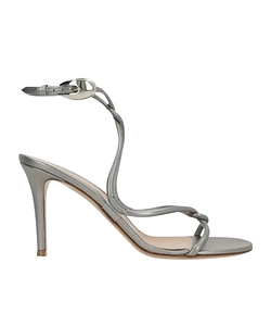 Knotted-Buckle Heeled Sandals