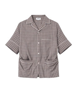 Plaid Short-Sleeved Shirt