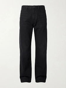 Cotton Denim Pants