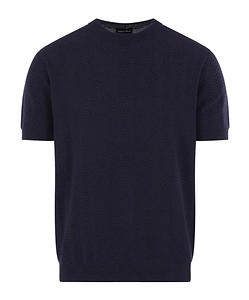 Giorgio Armani Crewneck Short-Sleeved Ribbed T-Shirt