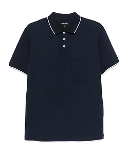 Giorgio Armani Button Detailed Short-Sleeved Polo Shirt