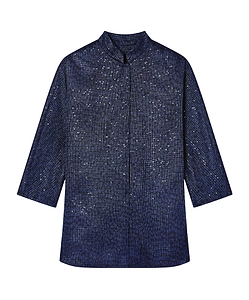 Giorgio Armani Sequin Embellished Crewneck Jacket