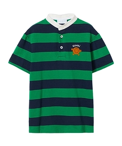 Gucci Kids Striped Logo Polo Shirt