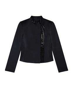 Mandarin-Collar Jacket