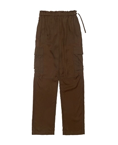 Pull-On Wide-Leg Cargo Pants